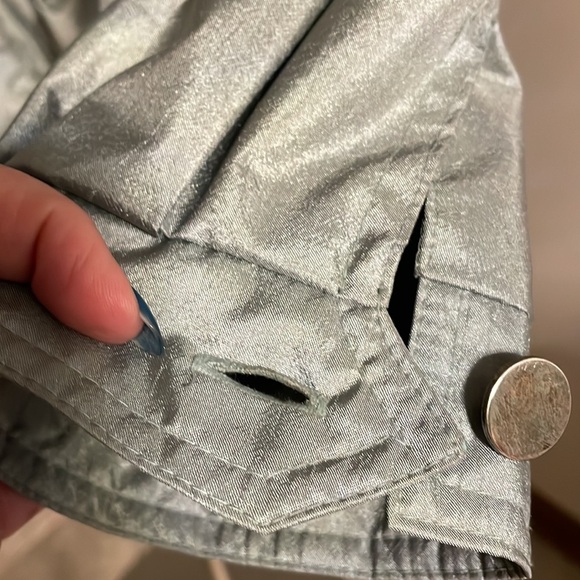 FLEET STREET women’s oversized trench coat green removable hood adjust waist L - Picture 6 of 17